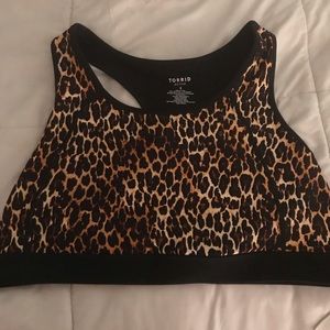 Torrid 3 sports bra cheetah print